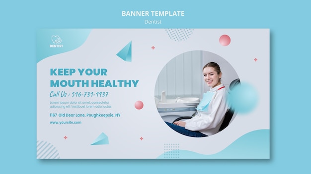 Banner Zahnarzt Klinik Vorlage