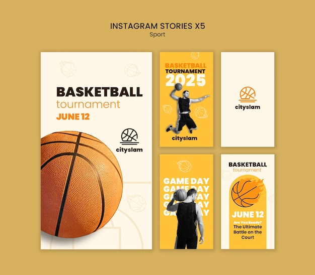 Basketball-Instagram-Vorlagenentwurf