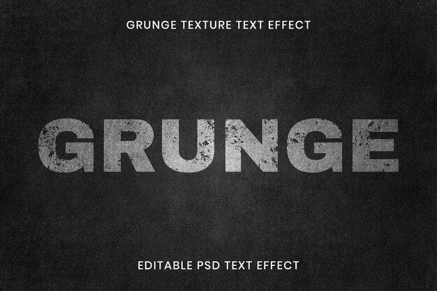 Bearbeitbare Grunge-Texteffekt-PSD-Vorlage