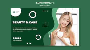 Kostenlose PSD beauty care banner vorlage