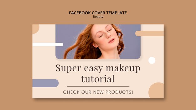 Beauty-Konzept Facebook-Cover