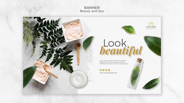 Kostenlose PSD beauty und spa banner vorlage