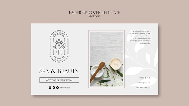 Beauty- und Wellness-Facebook-Cover-Template-Design