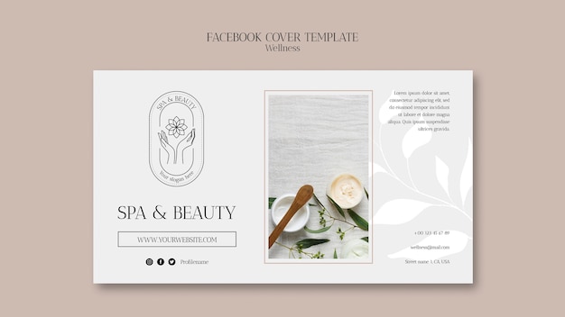 Beauty- und Wellness-Facebook-Cover-Template-Design