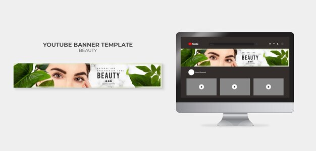 Beauty Youtube Banner Vorlage