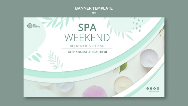 Behandlung creme spa wochenende banner vorlage