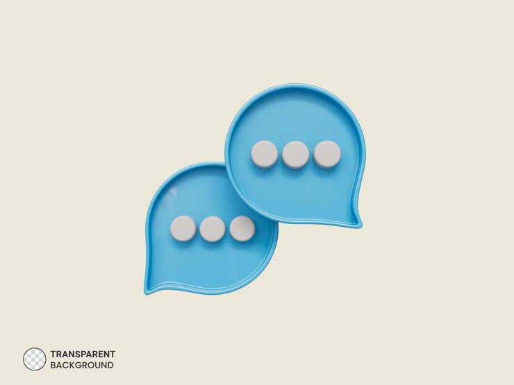 Kostenlose PSD benachrichtigungssymbol für chat-nachricht isolierte 3d-darstellung