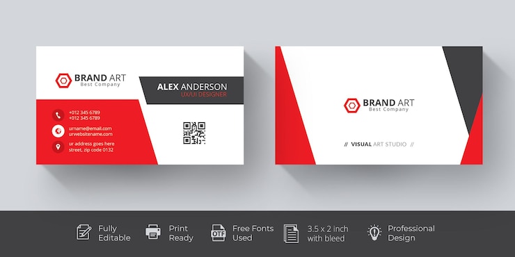 Kostenlose PSD berufliche visitenkarten-mockup