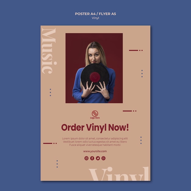 Bestellen sie jetzt vinyl poster vorlage