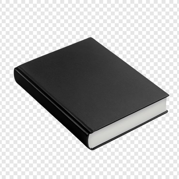 Kostenlose PSD black book mockup elegante und einfache gestaltung für die veröffentlichung