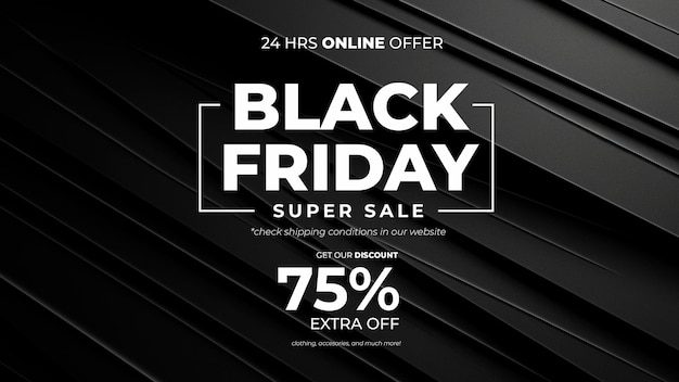 Black friday-verkauf mit abstrakten schwarzen linien im hintergrund