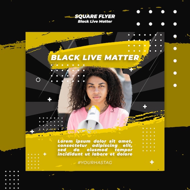 Black lives materie flyer