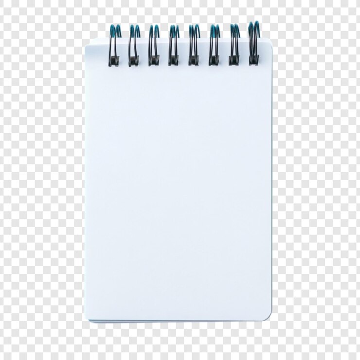 Kostenlose PSD blank spiral notebook bereit für notizen und ideen