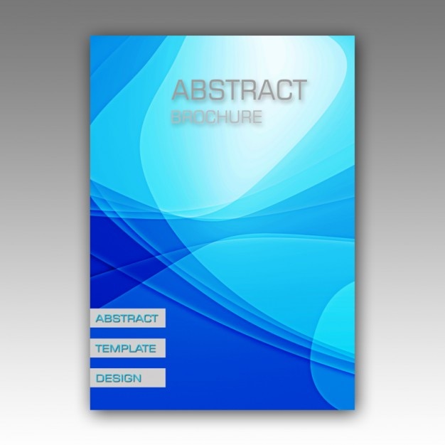 Blue abstract Broschüre Design