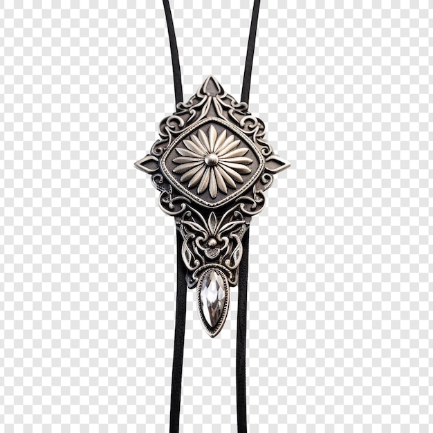 Bolo tie schmuck, isoliert auf durchsichtigem hintergrund