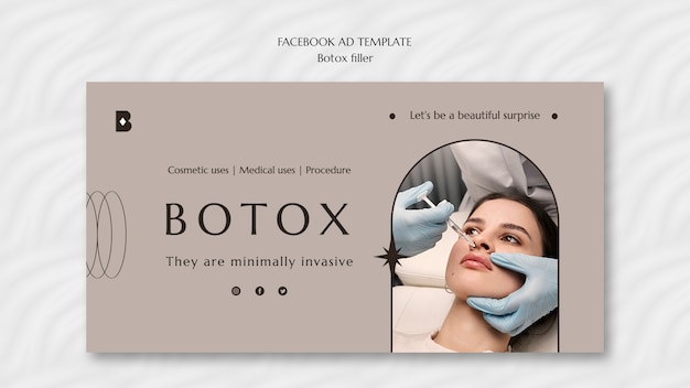 Kostenlose PSD botox-filler-facebook-vorlage