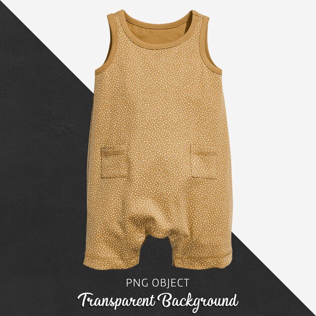 Premium Psd Datei Brauner Jumpsuit Auf Transparent