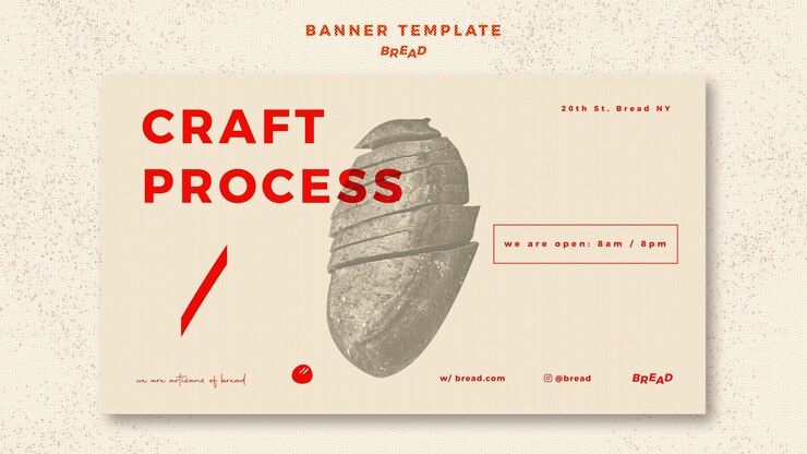 Kostenlose PSD brot banner vorlage