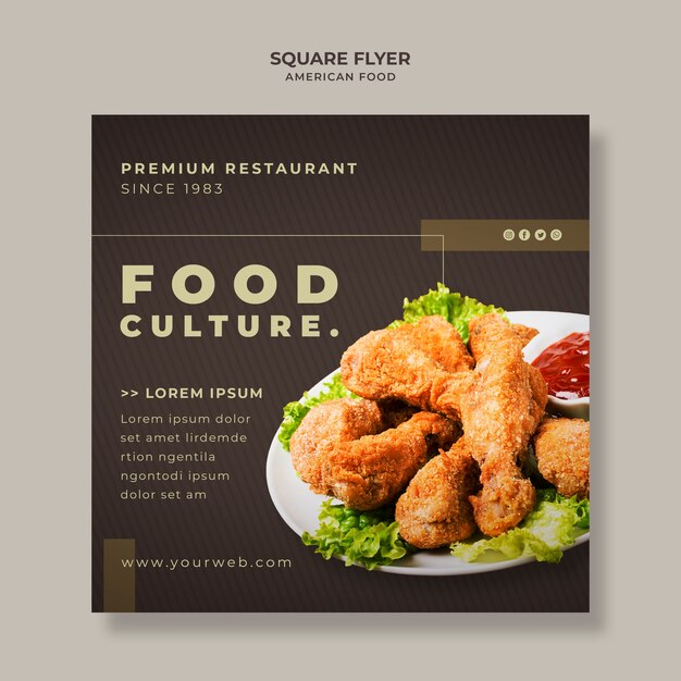 Burger Flyer Vorlage