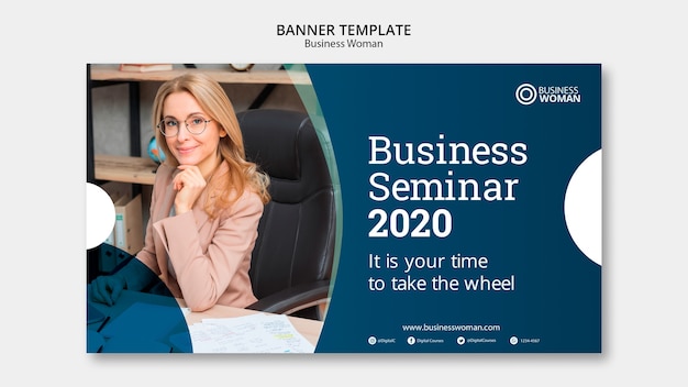 Business banner vorlage konzept