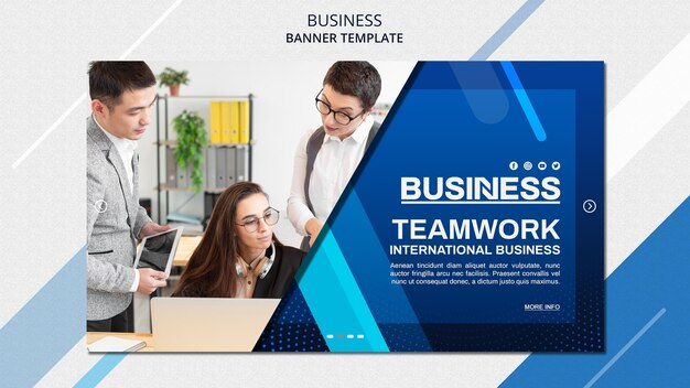 Business-Konzept-Banner-Vorlage