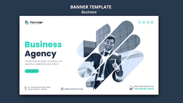 Business-Konzept-Banner-Vorlage