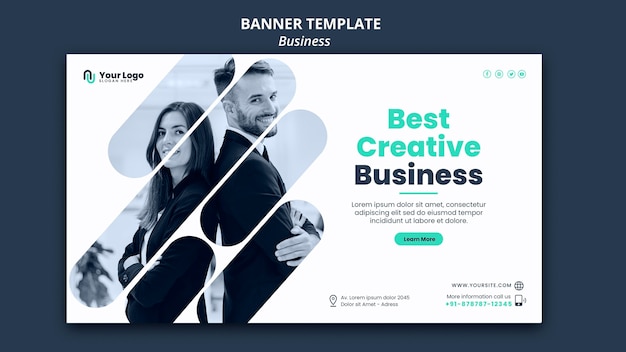 Business-Konzept-Banner-Vorlage