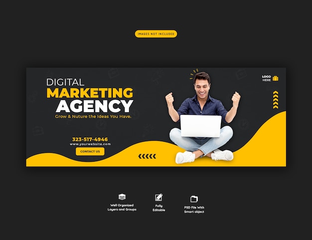 Business Promotion und Corporate Facebook Cover Vorlage