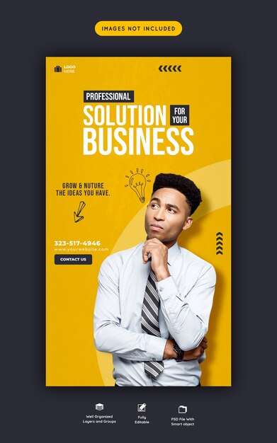 Business Promotion und Corporate Instagram Story Vorlage