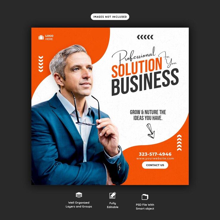 Business Promotion und Corporate Social Media Banner Vorlage
