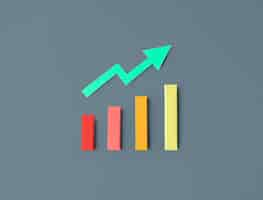 Kostenlose PSD business-statistik-balkendiagramm