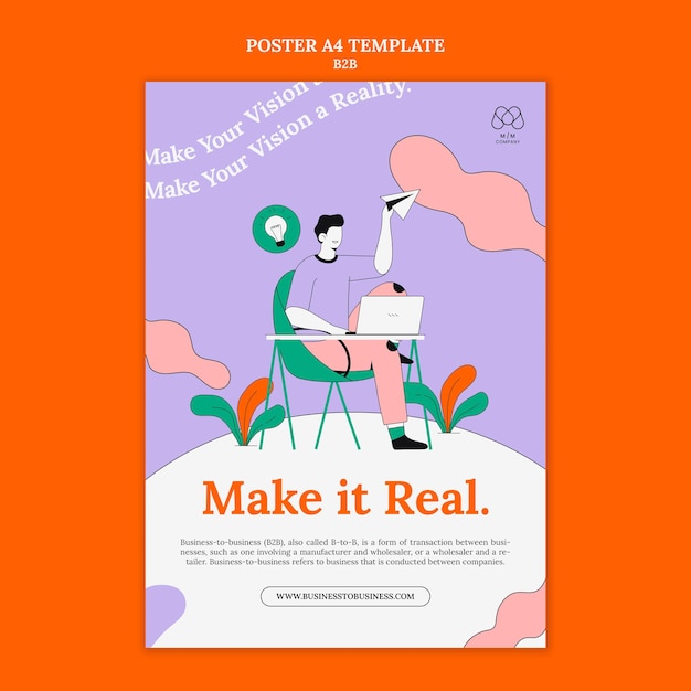 Business-to-Business-Poster-Vorlage