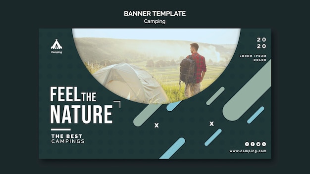 Campingplatz Vorlage Banner