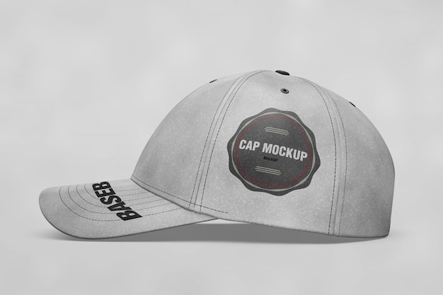 Kostenlose PSD cap mock up seitliche ansicht