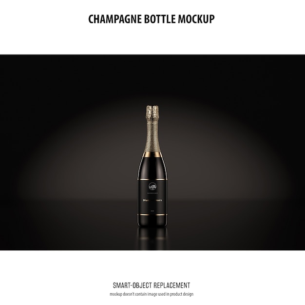Kostenlose PSD champagnerflaschen-modell