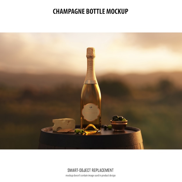Champagnerflaschen-modell