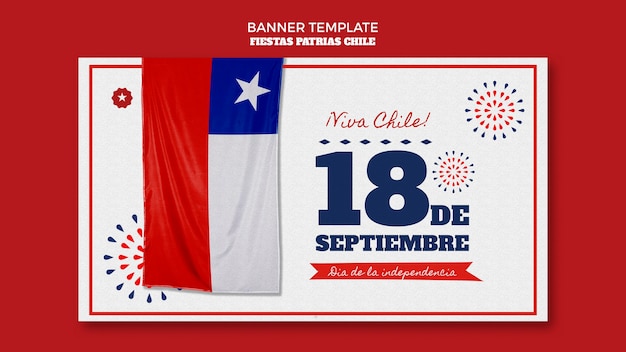 Kostenlose PSD chile international day banner thema