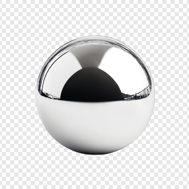Chrome Sphere Eine reflektierende Studie im minimalistischen Design