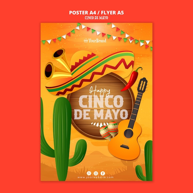 Cinco de Mayo-Vorlagendesign