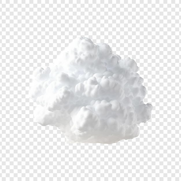 Kostenlose PSD cloud png isoliert auf transparentem hintergrund