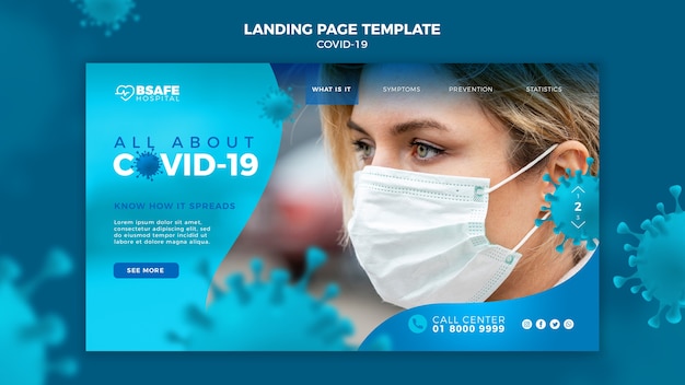 Coronavirus-Landingpage mit Informationen