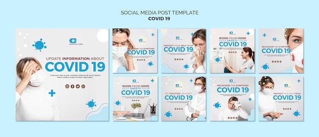 Covid19 social media post vorlage