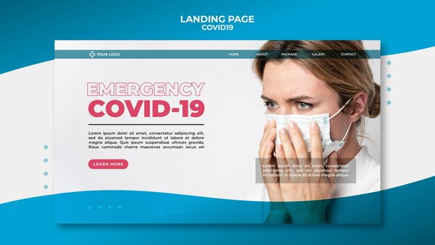Covid19-Zielseitenvorlage