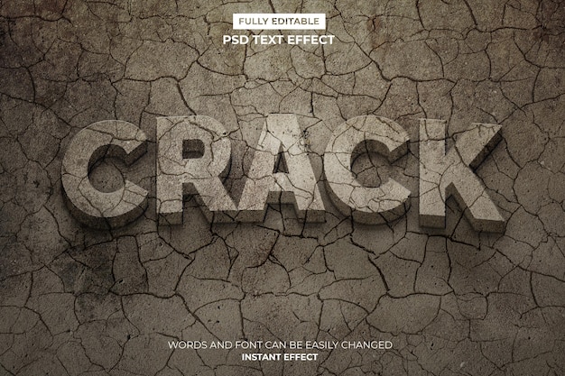 Kostenlose PSD crack-text-effekt