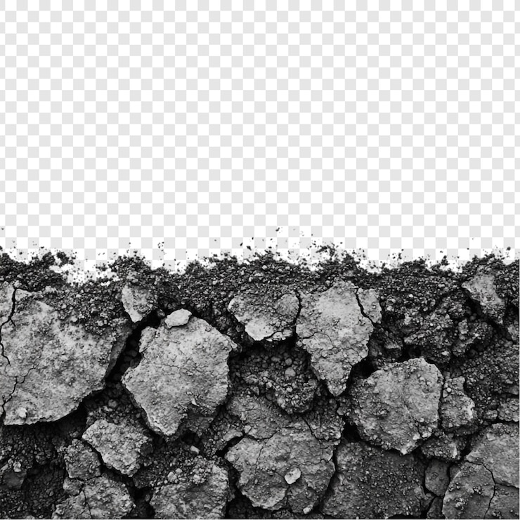 Kostenlose PSD cracked earth texture eine einfarbige landschaft aus trockenem boden