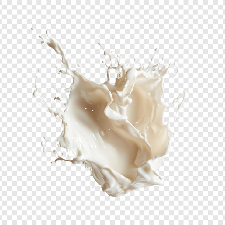 Kostenlose PSD creamy milk splash eine symphonie des weißes