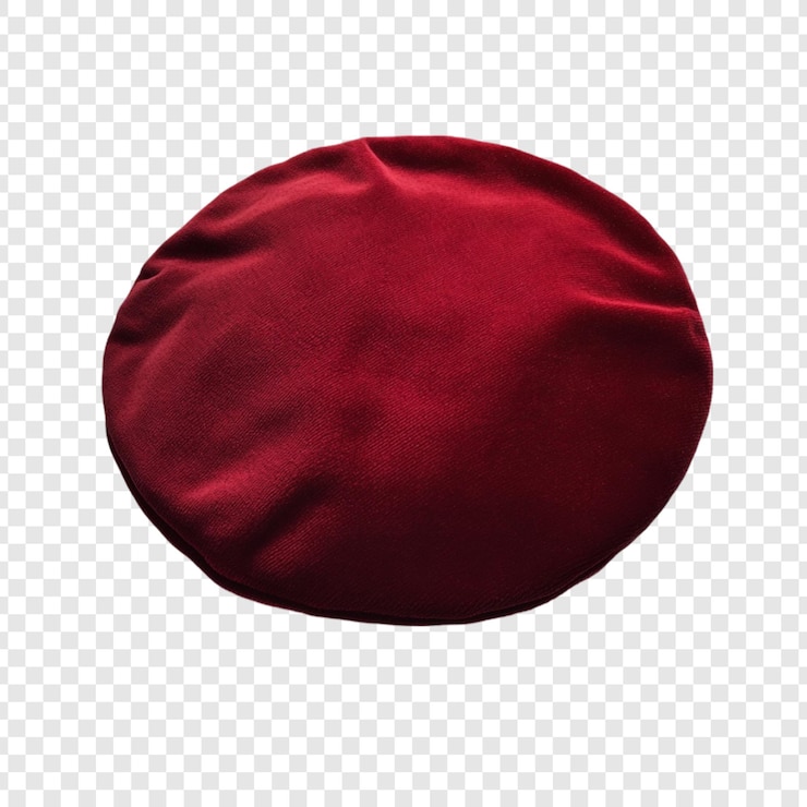 Kostenlose PSD crimson velvet beret ein klassisches kopfbedeckungsaccessoire