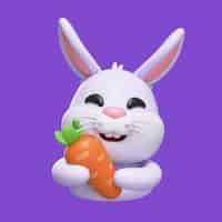 Kostenlose PSD darstellung von kaninchen-emoji-symbolen