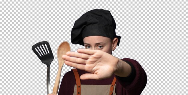das Gesicht mit der Hand bedecken und die andere Hand vorne legen, um die Kamera zu stoppen, Fotos oder Bilder ablehnen