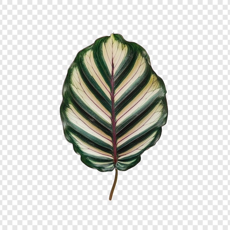 Kostenlose PSD das herrliche calathea-orbifolia-blatt eine nahaufnahme der natur kunst